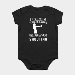 Serious About Shooting: Let's Discuss Firearms, No Matter the Topic! Baby Bodysuit